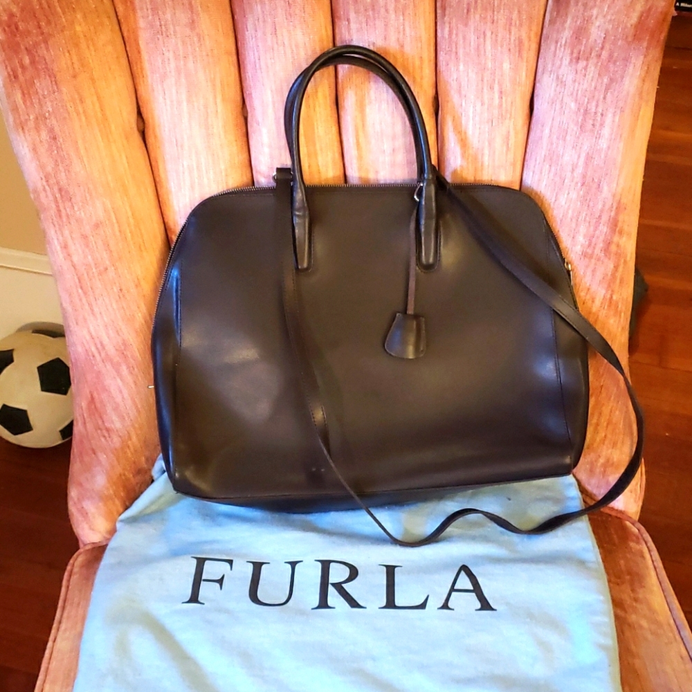 Furla Top Handle Shoulder Leather Bag